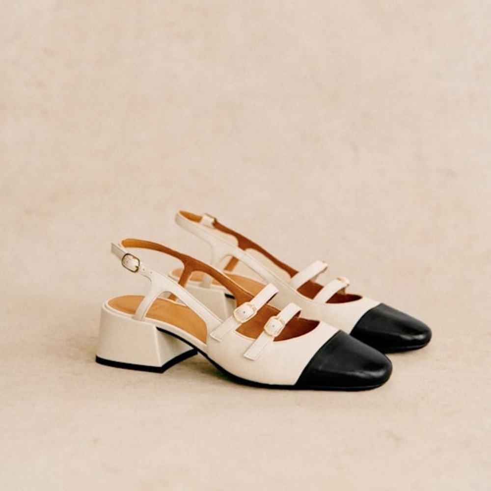 Sezane Paula babies black and white size 38